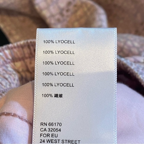 By Anthropologie Pink Lyocell Python Joggers Lounge Pants Soft Size Small S - Picture 6 of 9